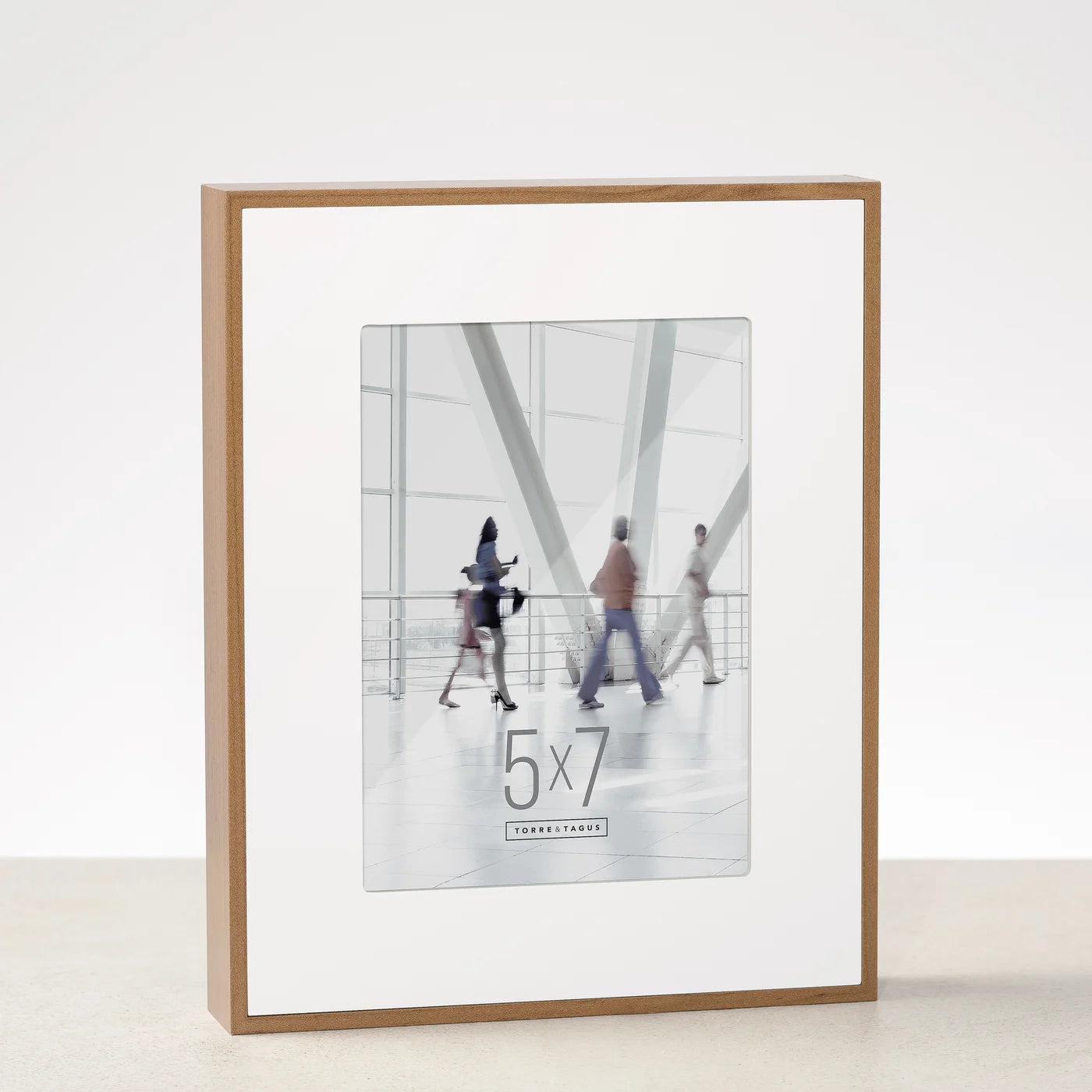 Boulevard Walnut Veneer Photo Frame with Matte | 5x7 Inch
