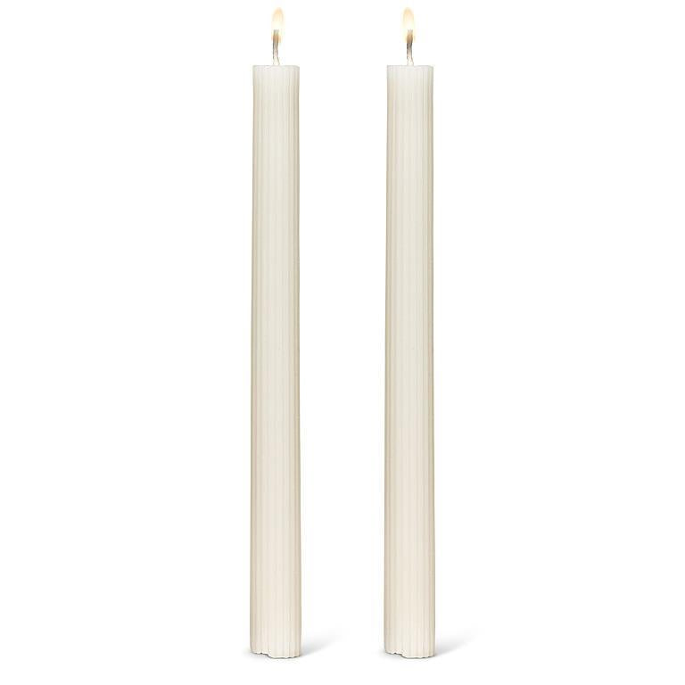 Ridged Taper | Ivory