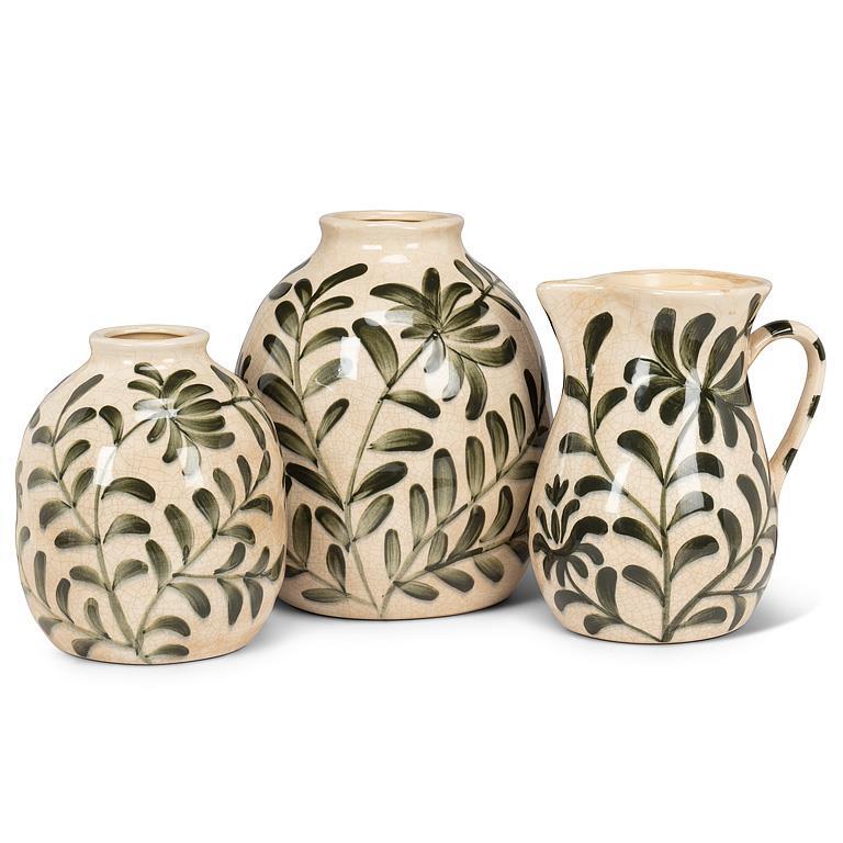 Small Frond Curvy Jug