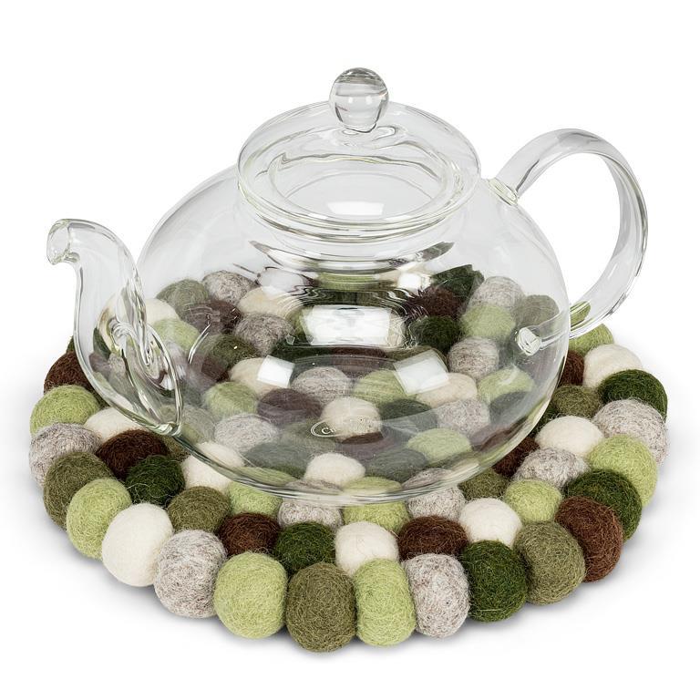 Felt Ball Trivet | Green