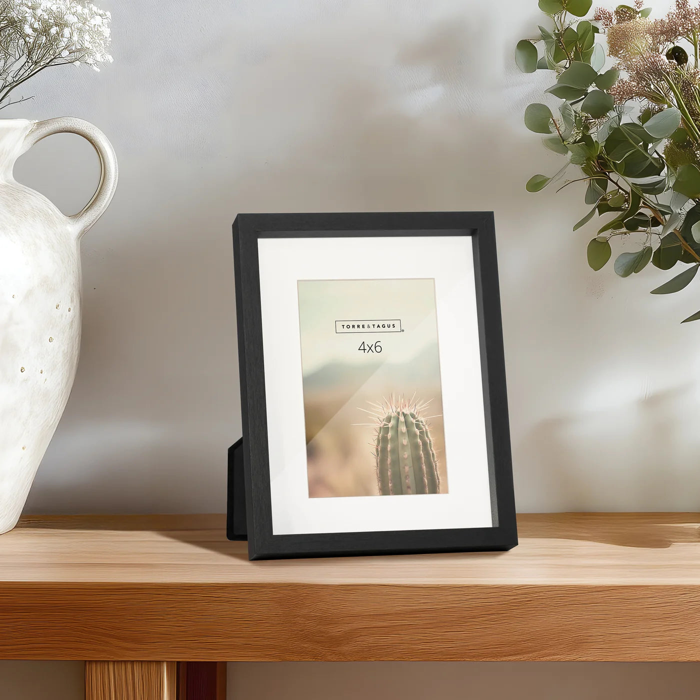 Capri Woodgrain Photo Frame | Black | 4x6