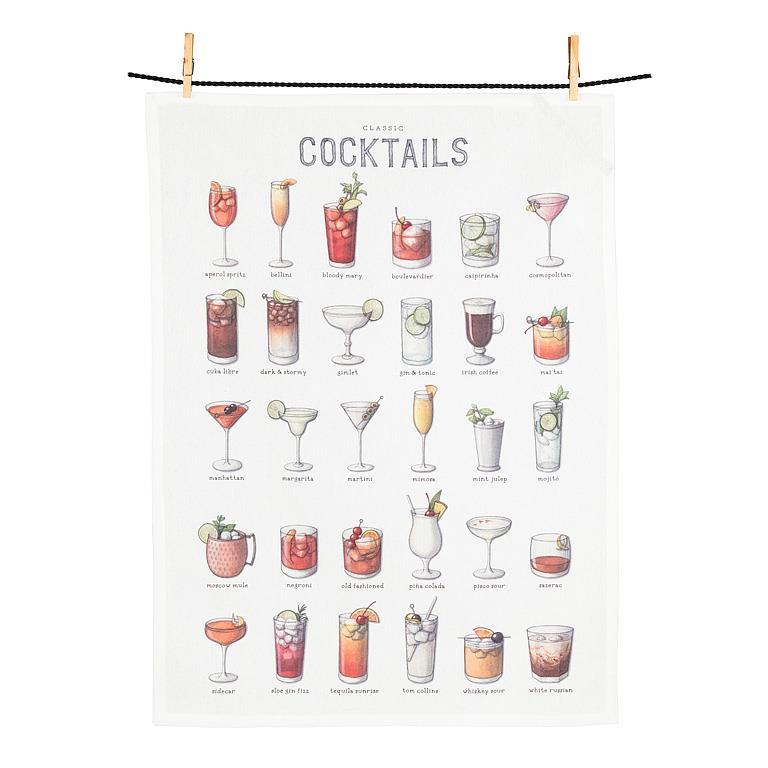Cocktails Kitchen Towel