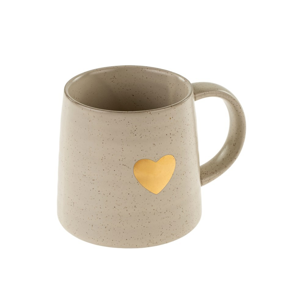 Gold Heart Mug