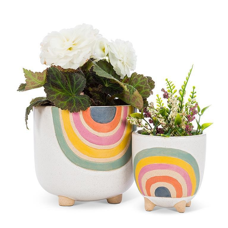 Small Rainbow Planter with Legs
