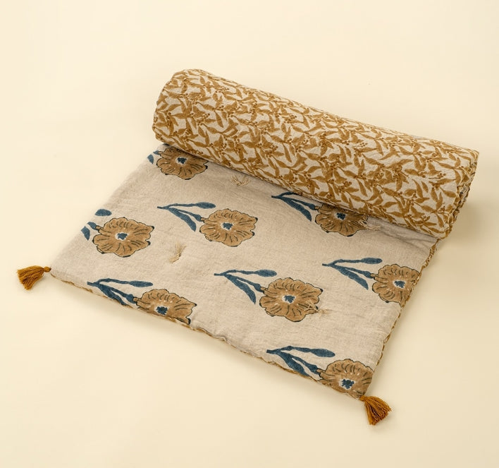 Prairie Linen Block Print French Mattress