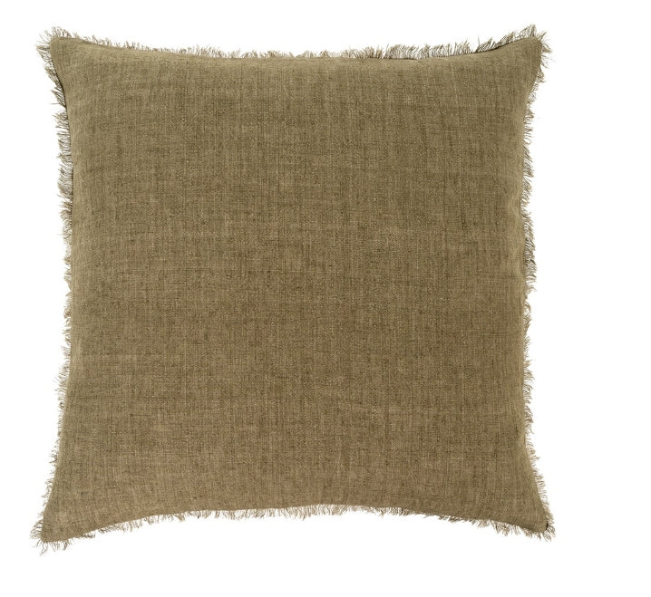 Lina Linen Pillow | Kelp