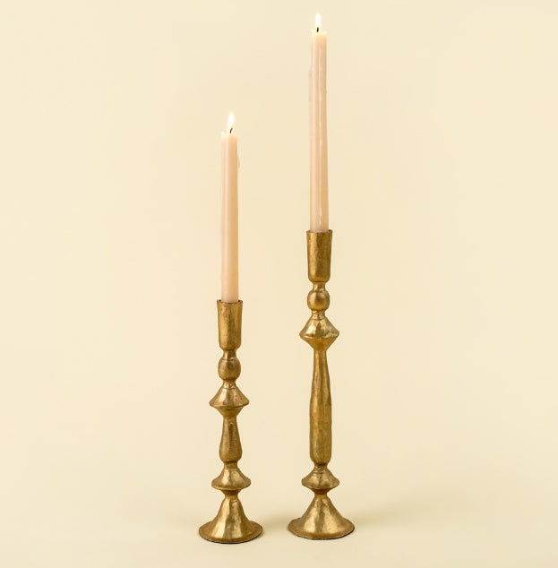 Petra Forged Candlestick | Gold | Large