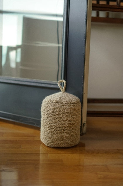 Wool Loop Doorstop | Ivory