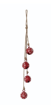 Jute Rope & Metal Jingle Bells Door Hanger