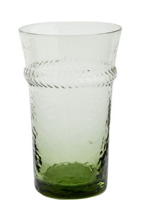 Olivia Green Tall Beverage Glass