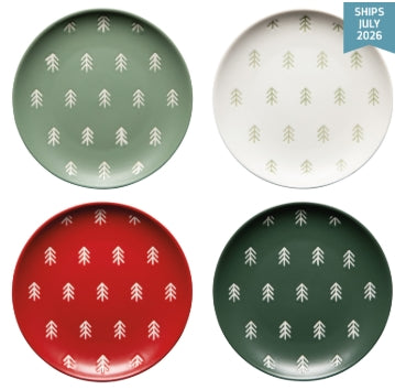 Noel Christmas Appetizer Plate | Set of 4