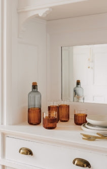 Channel Glass | Amber | Tall