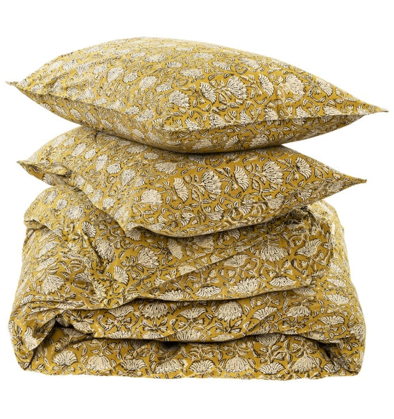 Manu Block Print Duvet Set | King