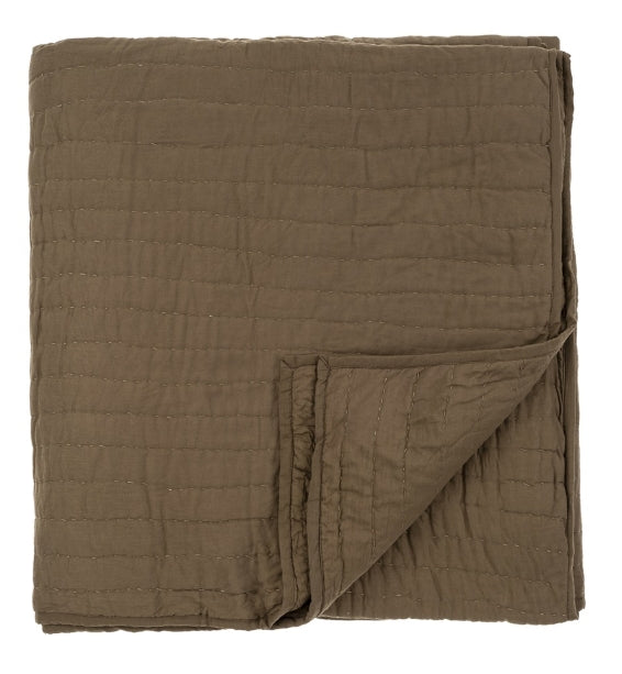 Cloud Kantha Comforter | Carob
