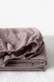 Linen Tales | Fitted Sheet | Ashes of Roses | King