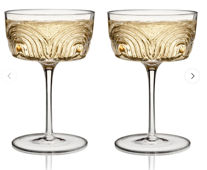 Deco Beau Crystal Coupes