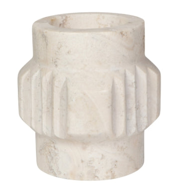 Altis Travertine Candle Holder Short