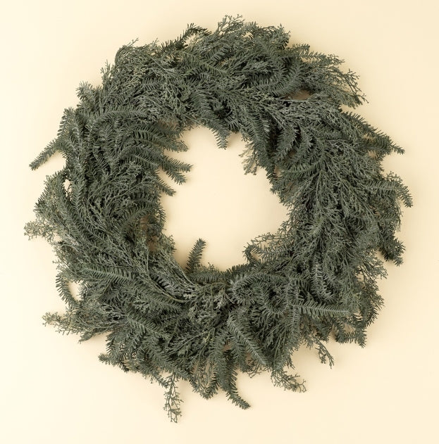 Silver Pine Real Touch Wreath