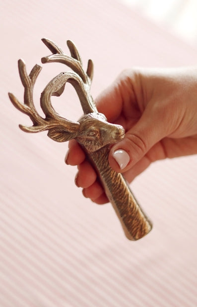 Gilded Stag Bottle Opener