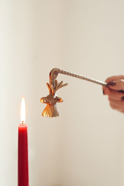 Gilded Stag Candle Snuffer