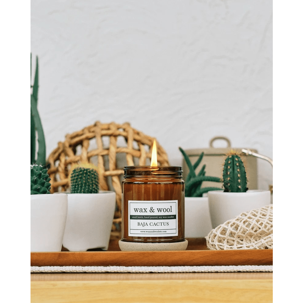 Jar Candle by Wax & Wool | Baja Cactus