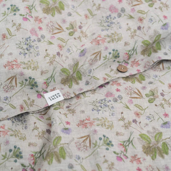 Linen Tales | Botany 2 | Full | Linen Duvet Cover