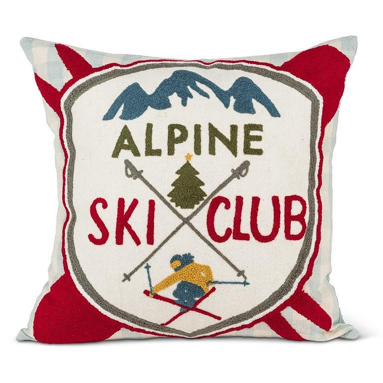 Square Alpine Ski Club Pillow