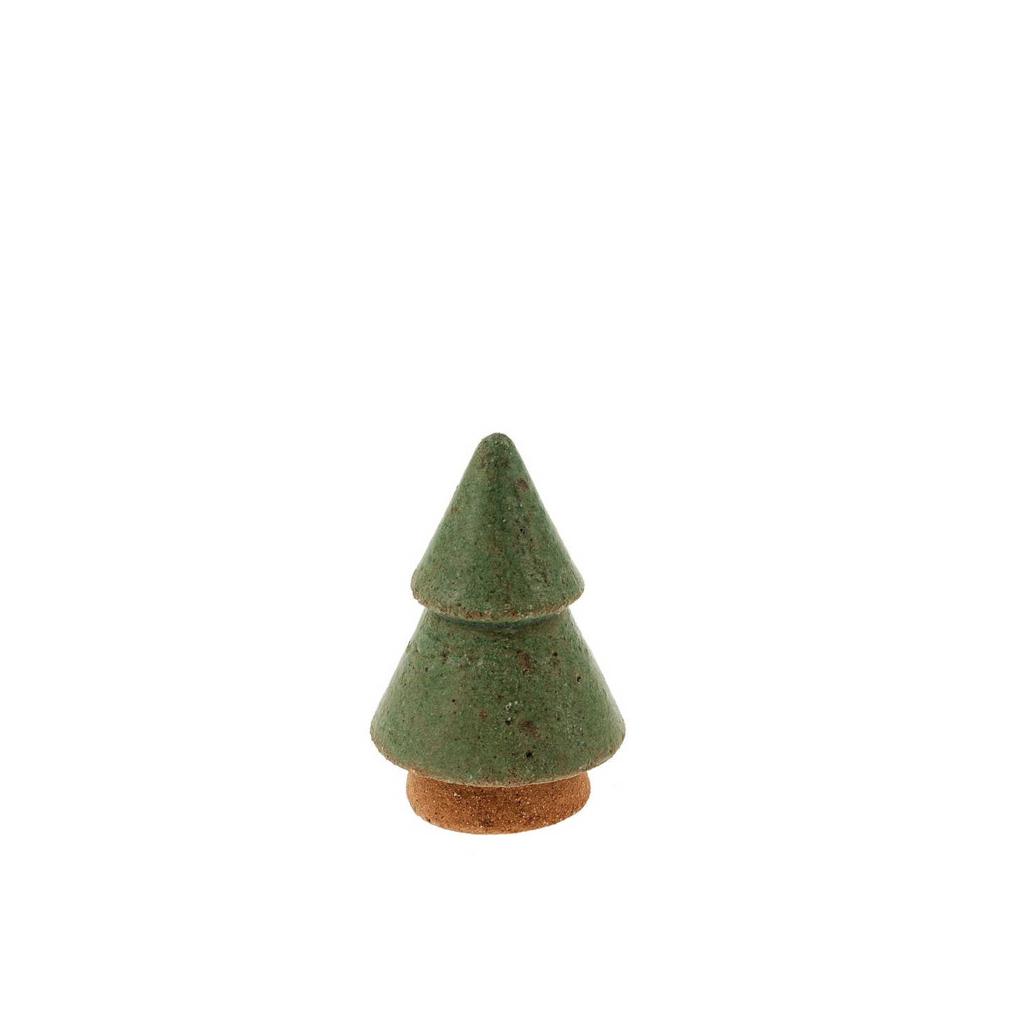 Raw Clay Christmas Tree Small | Green