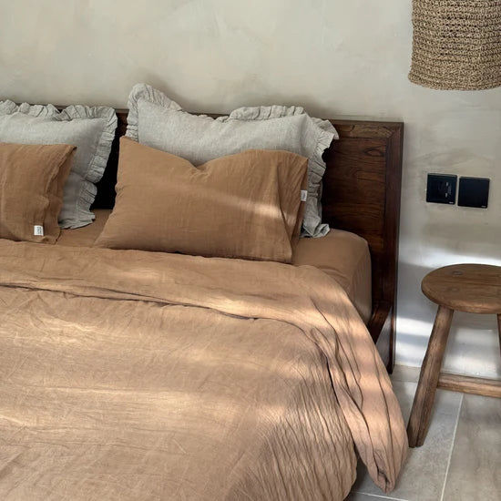 Linen Tales | Camel | Standard | Linen Pillowcase