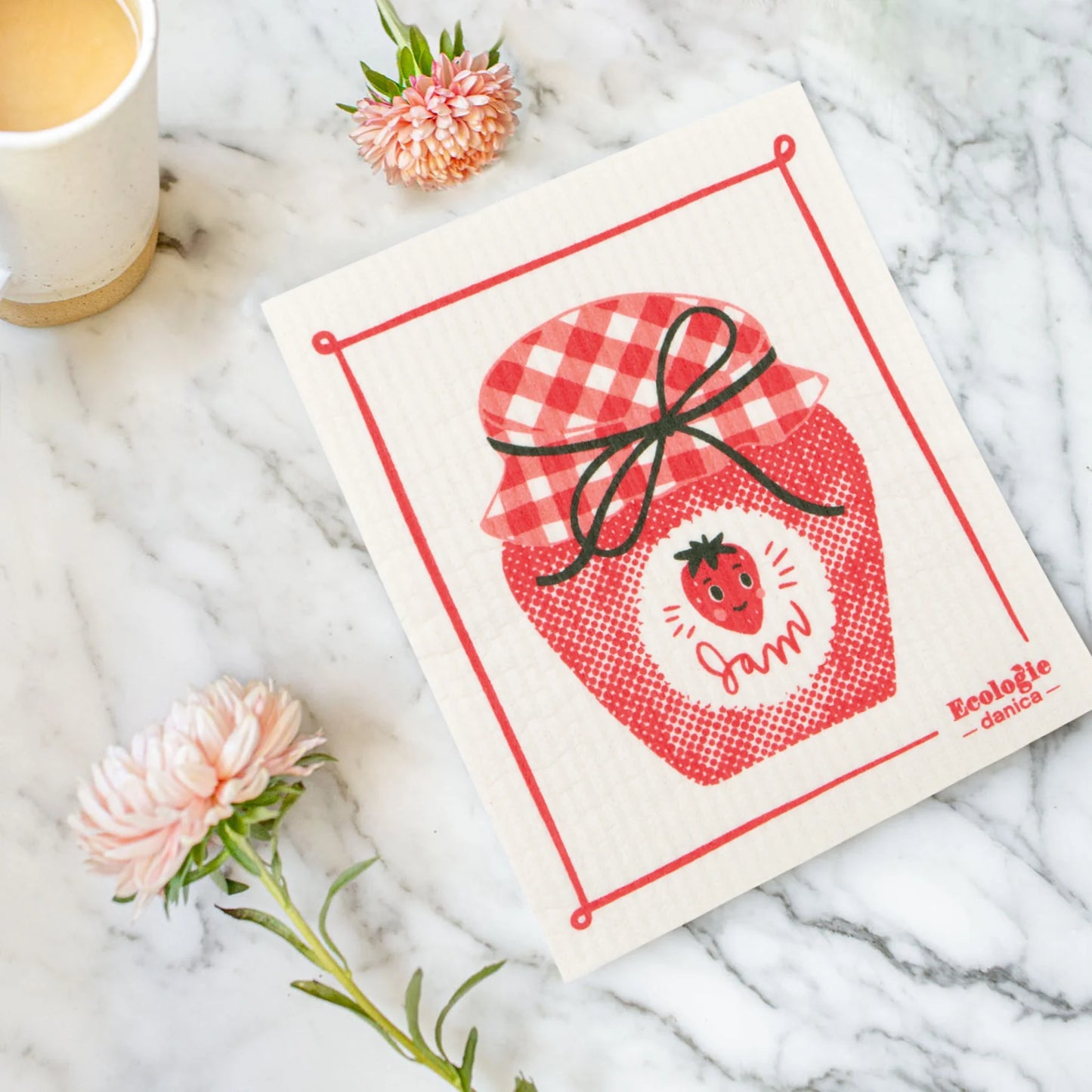 Strawberry Jam Swedish Dishcloth