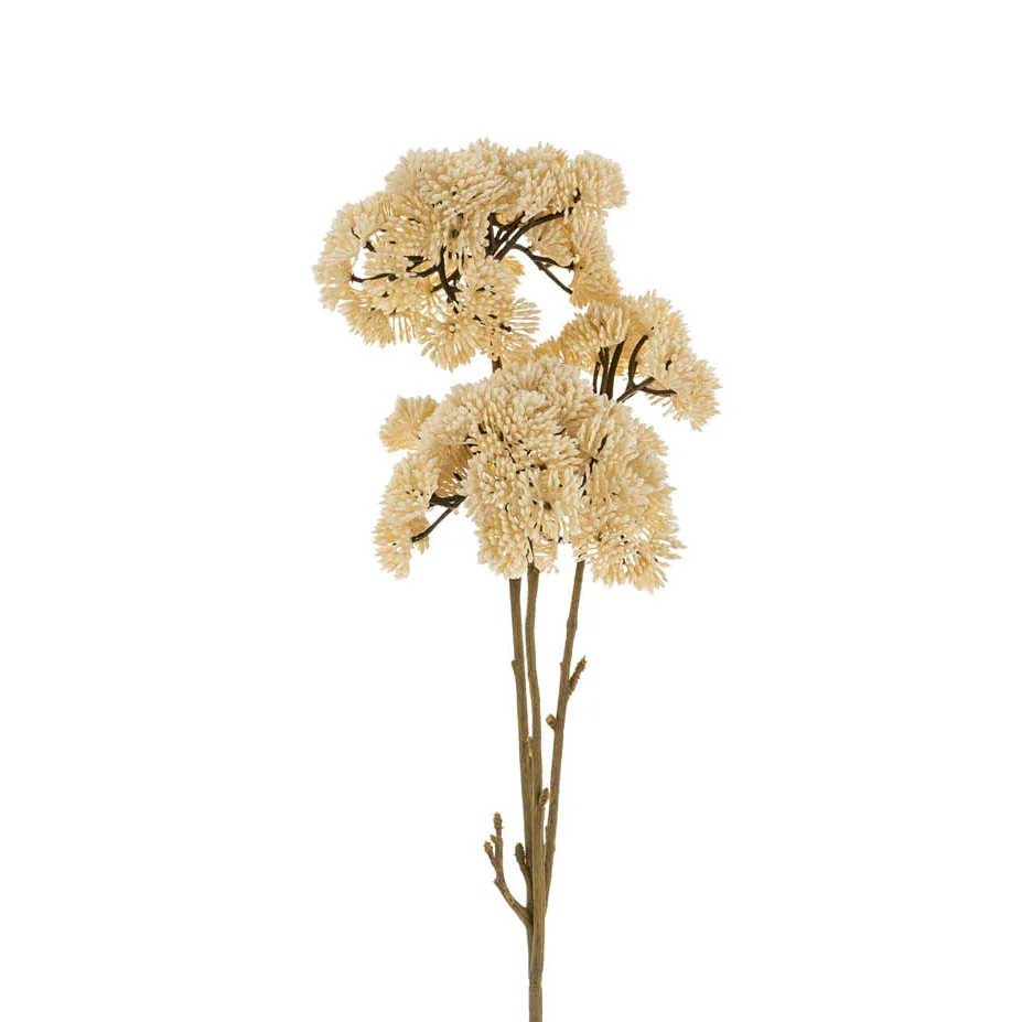 Pom Pom Floral Spray | Cream