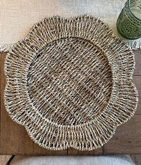 Seagrass Flower Shape Charger