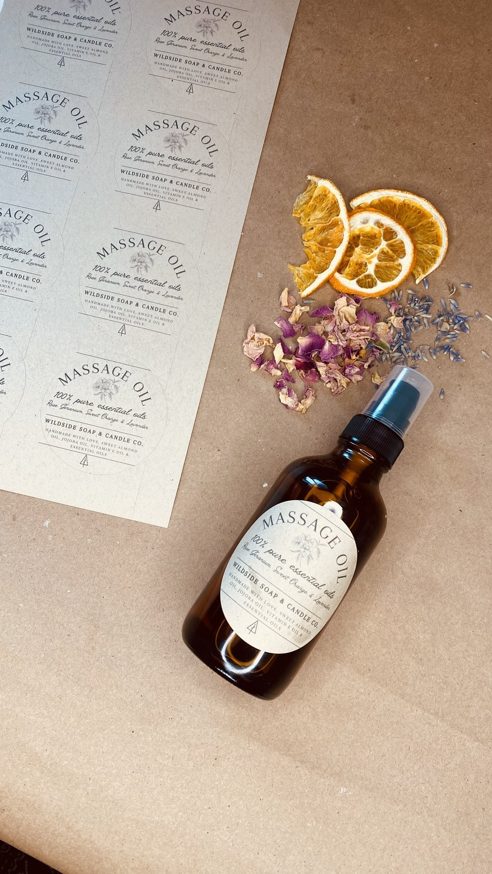 Wildside Massage Oil | Sweet Orange & Lavender