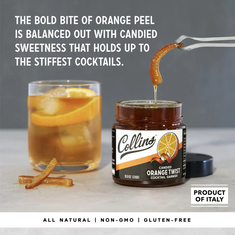 Candied Orange Twist in Syrup