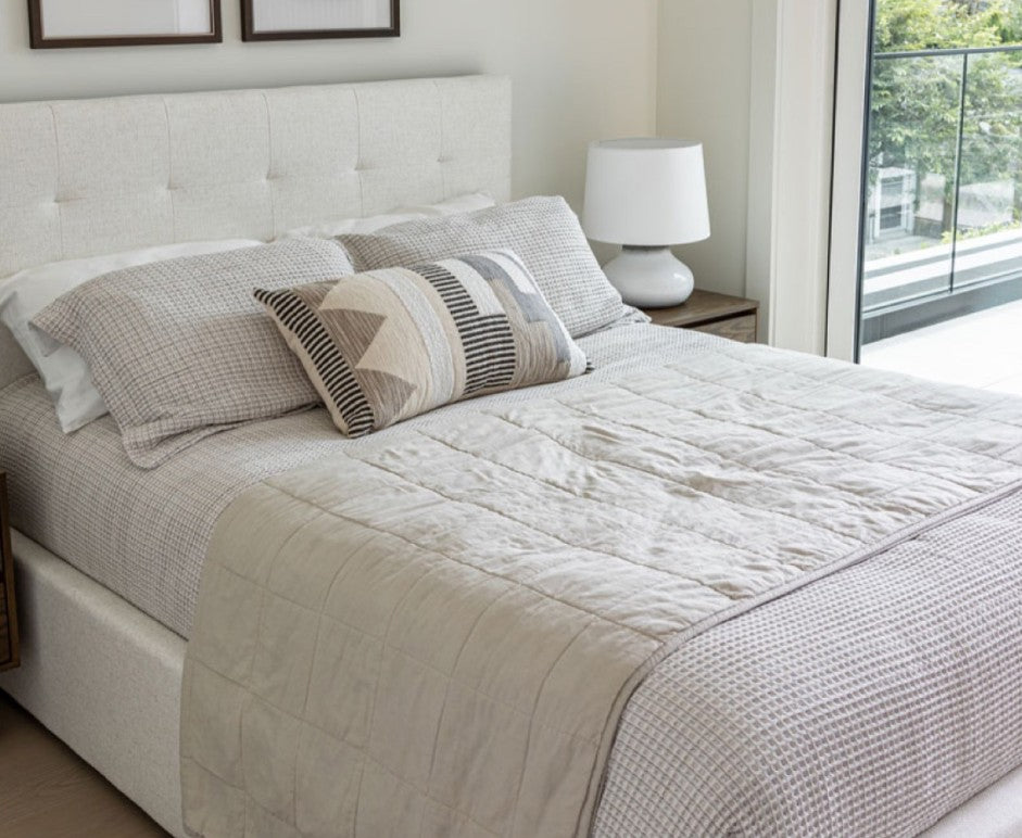 June Queen Bed - Cream