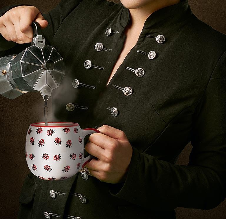 Allover Ladybug Ball Mug