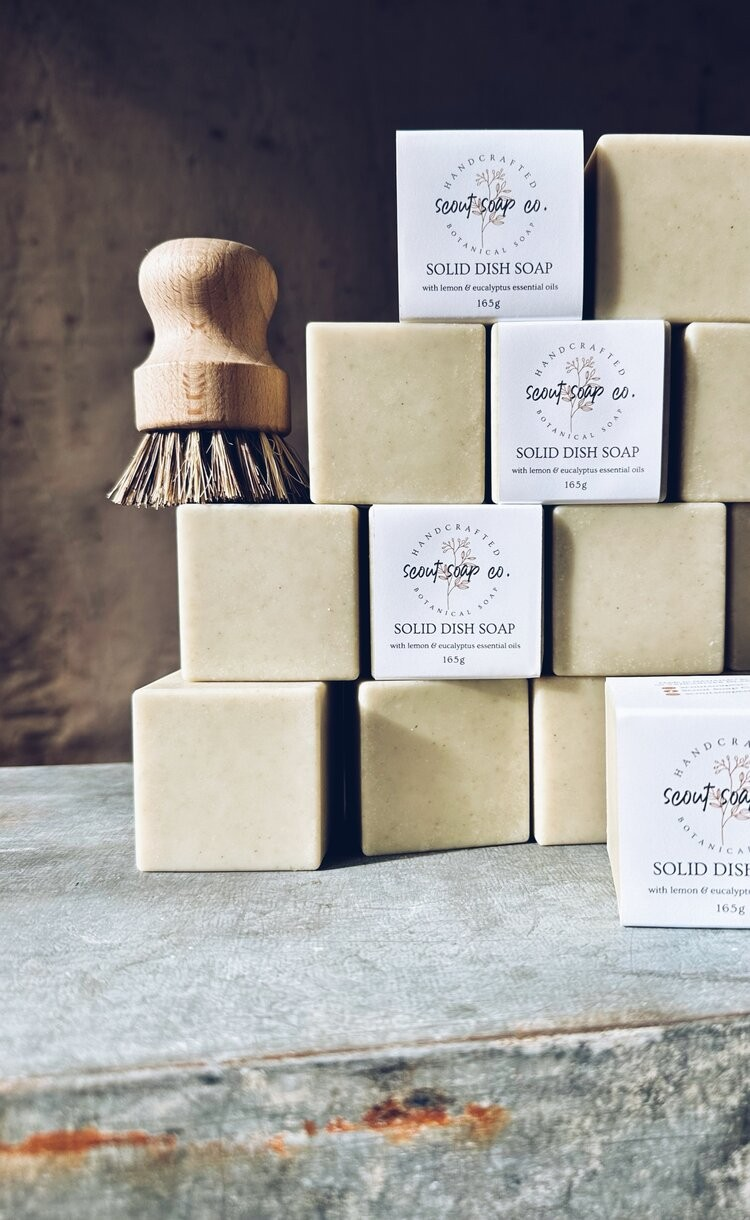 Scout Soap Co | Solid Dish Soap | Lemon, Eucalyptus & Pine
