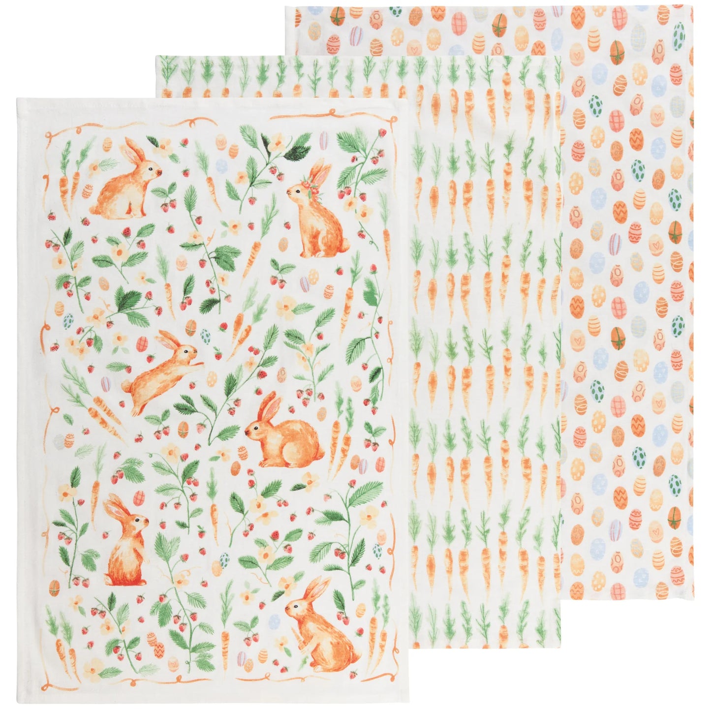 Easter Meadow Baker's Flour sack Tea Towels | Set of 3