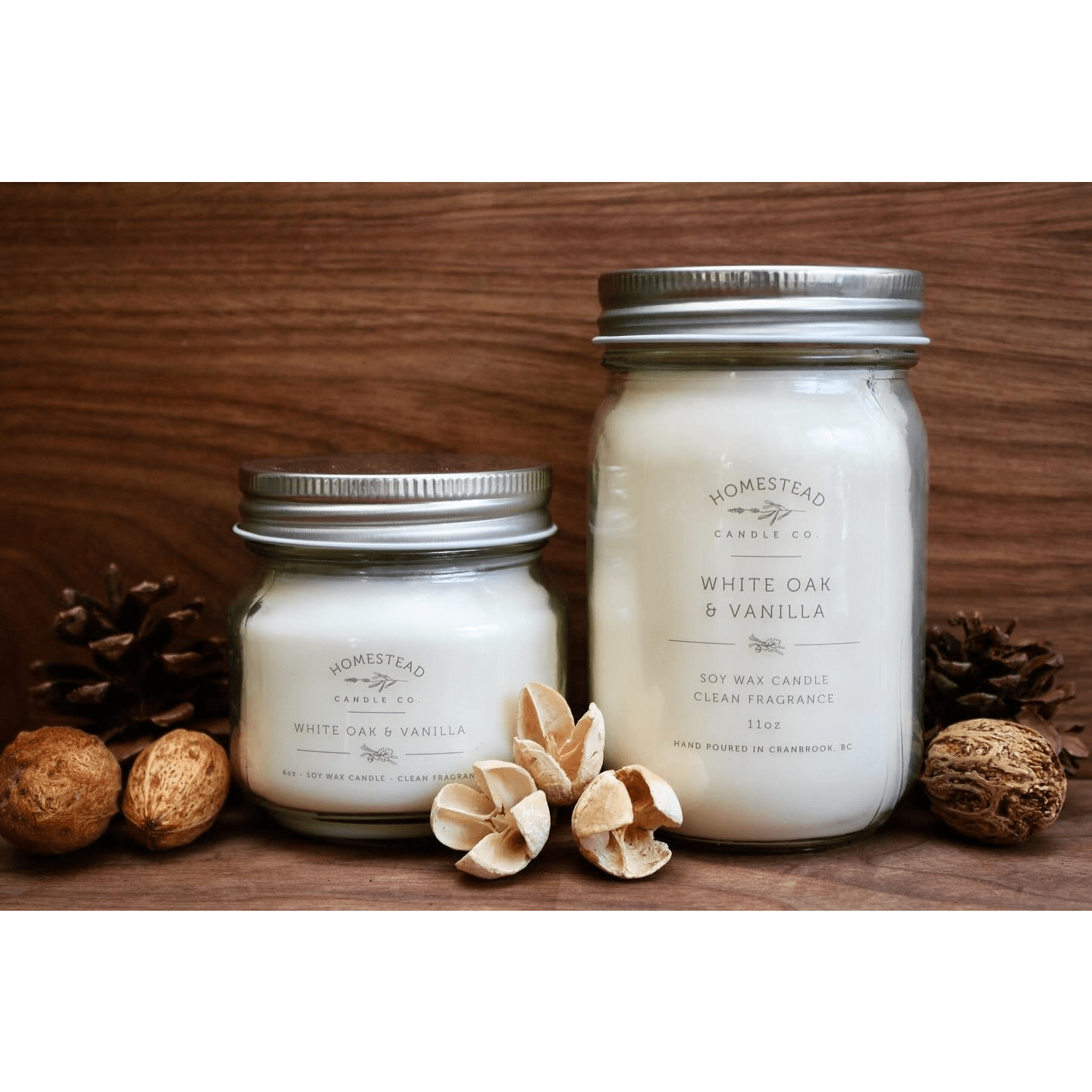 Homestead Candle Co | White Oak & Vanilla | Small