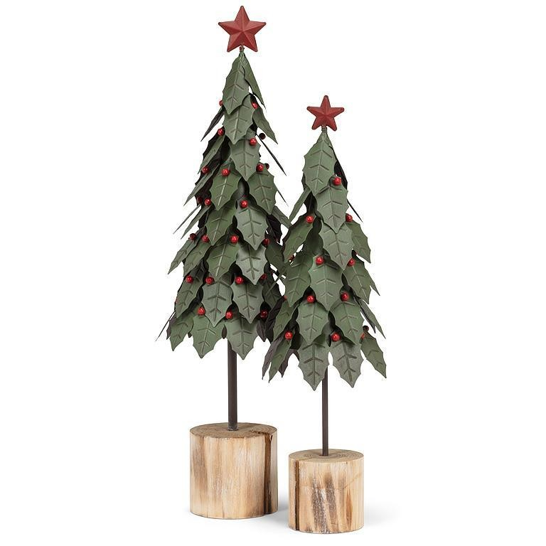 Holly Tree on Log Base | Large