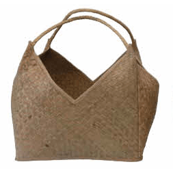 Square Handwoven Seagrass Baskets | Large