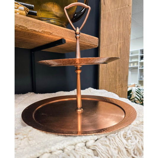 Copper Tiered Tray