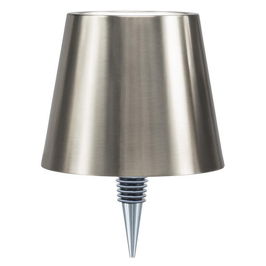 Classic Shade LED Bottle Stopper Light | Silver