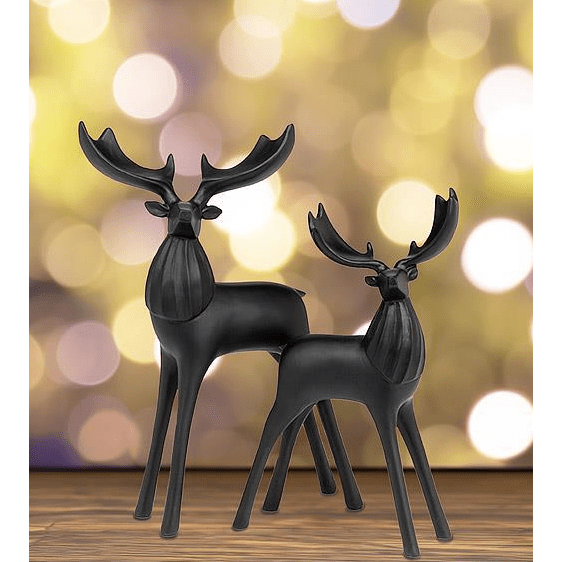 Modern Deer With Antlers | Large