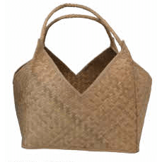 Square Handwoven Seagrass Baskets | Small