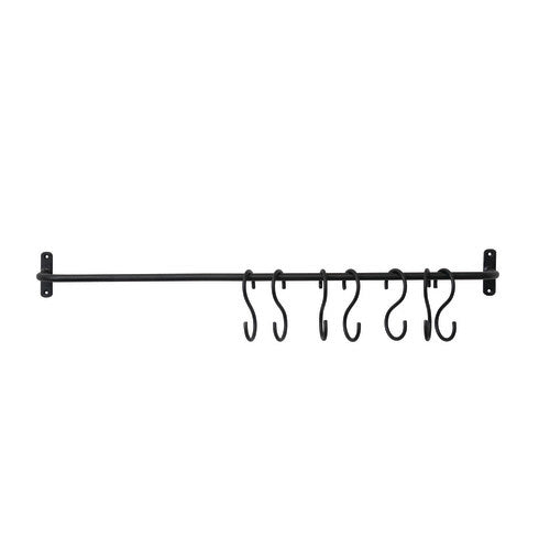 Metal Wall Bar With Hooks