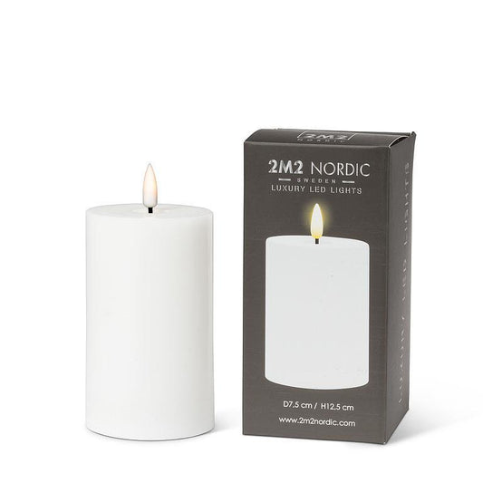 LED Pillar Candle | White | 3" x 5"