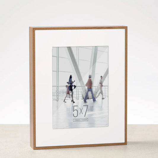 Boulevard Walnut Veneer Photo Frame with Matte | 5x7 Inch