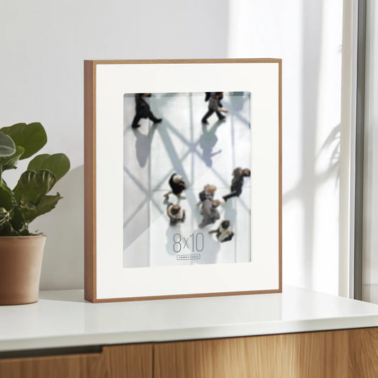 Boulevard Walnut Veneer Photo Frame with Matte | 8x10 Inch