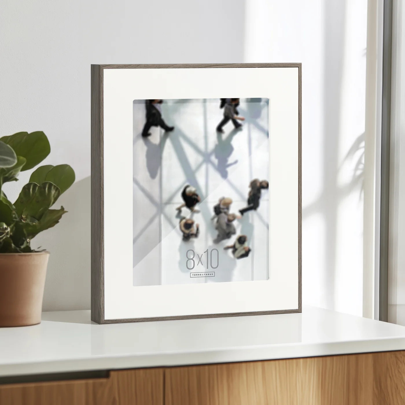 Boulevard Ash Veneer Photo Frame with Matte | 8x10 Inch